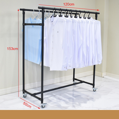 La structure stable vêtx le support d'habillement de fer de support de séchage de blanchisserie pour le magasin