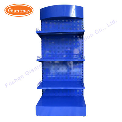 Affichage perforé de plaquette perforée de tôle avec le support d'outil de crochets