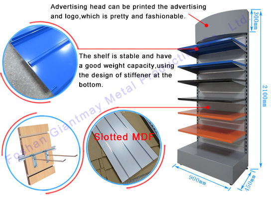 Les cosmétiques parquettent l'affichage cosmétique Slatwall de magasin de support