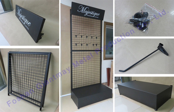 Étagère à la mode en métal de magasin de détail pour l'affichage de grille de chaussette