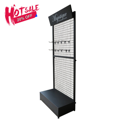Étagère à la mode en métal de magasin de détail pour l'affichage de grille de chaussette