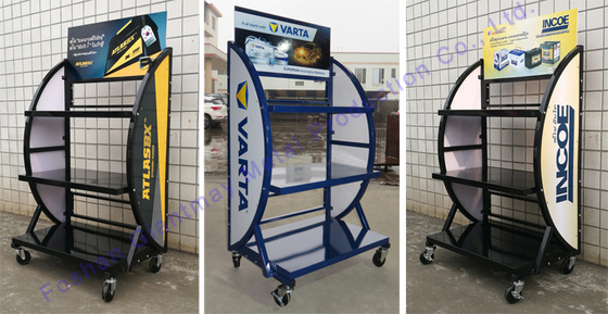 Support d'affichage électrique de batterie en métal de vélo d'étagère de stockage de voiture