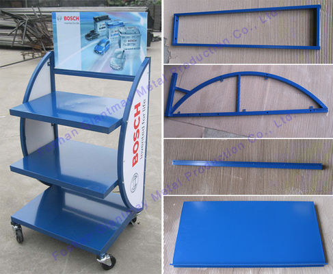 Support d'affichage électrique de batterie en métal de vélo d'étagère de stockage de voiture