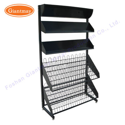 Fil Mesh Metal Magazine Shelf de présentoir de catalogue