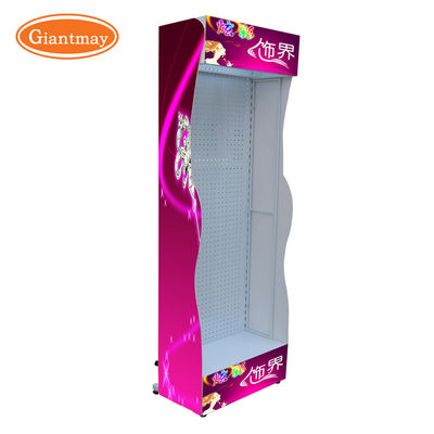 Support de plaquette perforée en métal avec l'affichage de magasin de détail de lumière de LED