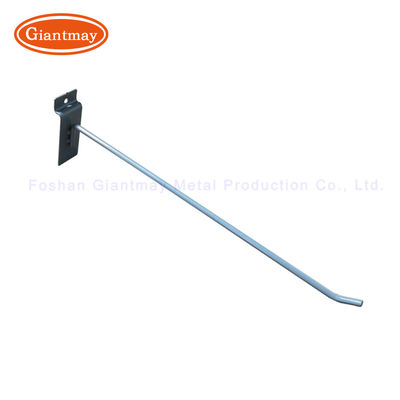 Crochet simple de mur de lamelle de magasin de magasin d'affichage de Chrome Slatwall en métal