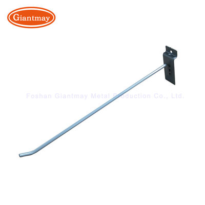 Crochet simple de mur de lamelle de magasin de magasin d'affichage de Chrome Slatwall en métal